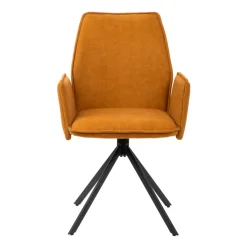 HOMLA Krzeslo Lugro Obrotowe Musztardowe 56X60X82 Cm