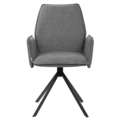 HOMLA Krzeslo Lugro Obrotowe Szare 56X60X82 Cm