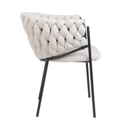 HOMLA Krzeslo Merle Bezowe 57X59X78 Cm