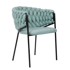 HOMLA Krzeslo Merle Zielone 57X59X78 Cm