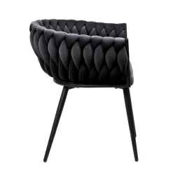 HOMLA Krzeslo Prinssi New Czarne 60X60X79 Cm