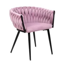 HOMLA Krzeslo Prinssi New Rozowe 60X60X79 Cm