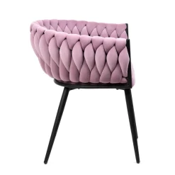 HOMLA Krzeslo Prinssi New Rozowe 60X60X79 Cm