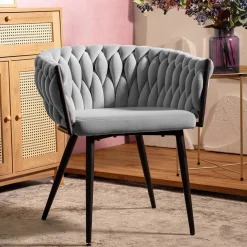 HOMLA Krzeslo Prinssi New Szare 60X60X79 Cm