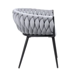 HOMLA Krzeslo Prinssi New Szare 60X60X79 Cm