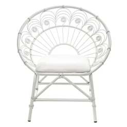 HOMLA Krzeslo Roi Metalowe 83 X 65 X 89 Cm