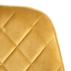 HOMLA Krzeslo Shelton Welurowe Musztardowe 56X60X84Cm