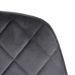 HOMLA Krzeslo Shelton Welurowe Szare 56X60X84Cm