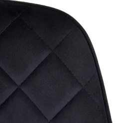 HOMLA Krzeslo Shelton Welurowe Czarne 56X60X84Cm