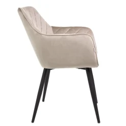 HOMLA Krzeslo Shelton Welurowe Bezowe 56X60X84Cm