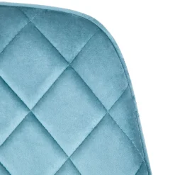 HOMLA Krzeslo Shelton Welurowe Turkusowe 56X60X84Cm