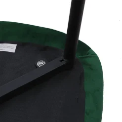 HOMLA Krzeslo Slank Welurowe Szmaragdowe 44X52X85Cm