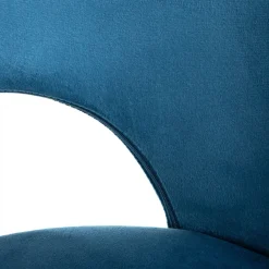 HOMLA Krzeslo Tercio Welurowe Granatowe 47X55X77Cm