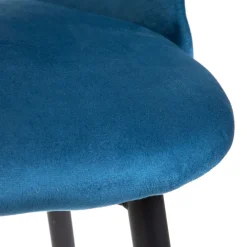 HOMLA Krzeslo Tercio Welurowe Granatowe 47X55X77Cm