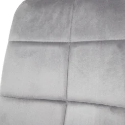 HOMLA Krzeslo Triss Welurowe Szare 44X57X88 Cm