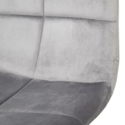 HOMLA Krzeslo Triss Welurowe Szare 44X57X88 Cm