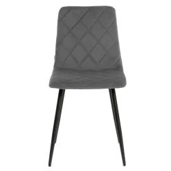 HOMLA Krzeslo Witus W Tkaninie Szare 44X57X88 Cm