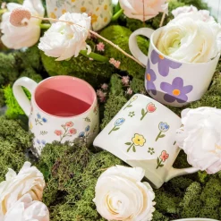 HOMLA Kubek Gradas W Duze Fioletowe Kwiaty 0,3 L