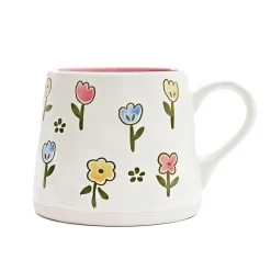 HOMLA Kubek Malis Z Rozowym Srodkiem W Kwiaty 0,35 L