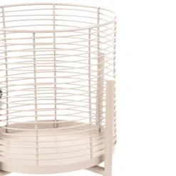 HOMLA Kwietnik Floero Metalowy Bezowy 22X30 Cm