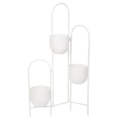 HOMLA Kwietnik Floero Metalowy Bialy 49X14X80 Cm