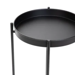 HOMLA Kwietnik Roh Jednopoziomowy Czarny 25,5X58 Cm