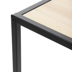 HOMLA Kwietnik Roh Metalowy Czarny 27X27X60 Cm