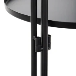 HOMLA Kwietnik Roh Trzypoziomowy Czarny 25X44,5/74 Cm