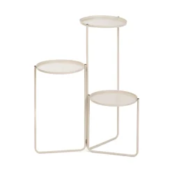 HOMLA Kwietnik Roh Trzypoziomowy Bezowy 25X48/70 Cm