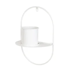 HOMLA Kwietnik Roh Wiszacy Ecru 26X16X40 Cm