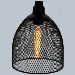 KOOPMAN Lampa Atros Wiszaca Czarna 21X16 Cm