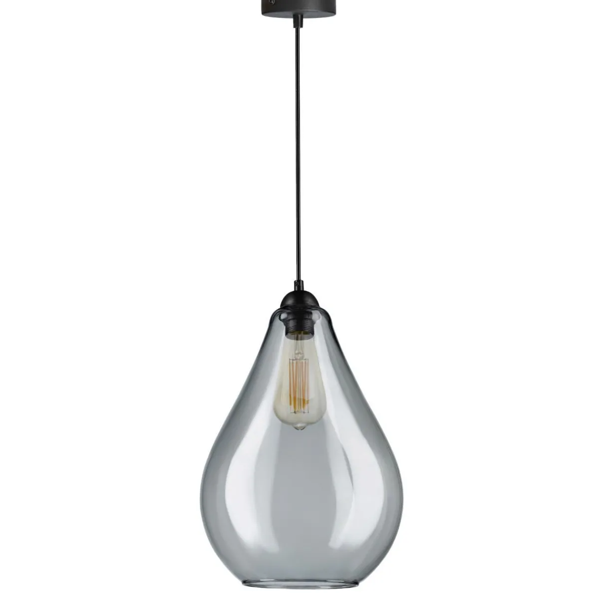 HOMLA Lampa Miste Wiszaca Grafitowa 24X24X180 Cm