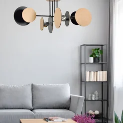 EMIBIG Lampa Sufitowa Zita 4-Punktowa Naturalny 86X31 Cm