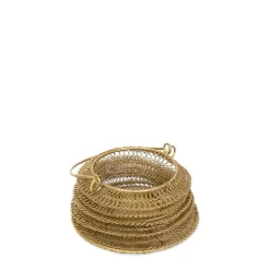 HOMLA Lampion Armadilo Skladany Zloty 18X16 Cm