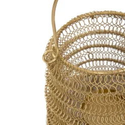 HOMLA Lampion Armadilo Skladany Zloty 18X16 Cm