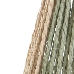 HOMLA Lampion Avli Pleciony Z Zielonymi Elementami 21,5X23 Cm