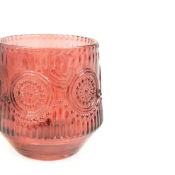 HOMLA Lampion Barrel Brazowy 8X8X8 Cm