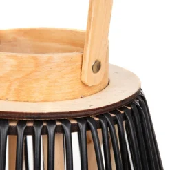 HOMLA Lampion Garnitto Z Czarnymi Elementami 10,5X26 Cm