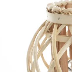 HOMLA Lampion Lagge Pleciony Naturalny Niski 22 Cm