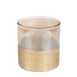 HOMLA Lampion Onesto Ze Zlotym Pasem 9X9,5 Cm