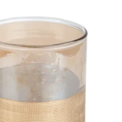 HOMLA Lampion Onesto Ze Zlotym Pasem 9X9,5 Cm