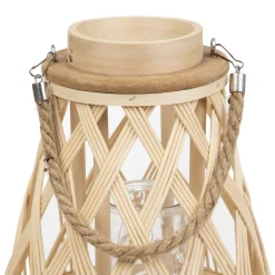 HOMLA Lampion Radiant Pleciony Naturalny 35 Cm