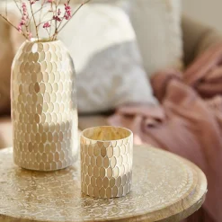 HOMLA Lampion Tesseli Z Mozaika Rozowy 9X8 Cm