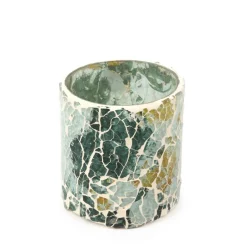 HOMLA Lampion Tesseli Z Mozaika Zielony 9X8 Cm