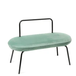 HOMLA Lawka Ina Welurowa Mietowa 95X45X61 Cm