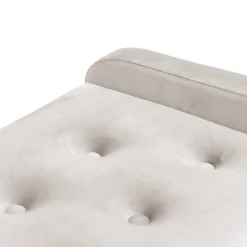 HOMLA Lawka Venlo Welurowa Bezowa 100X39X45Cm