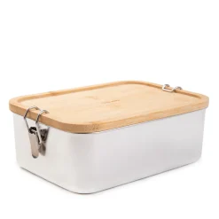 HOMLA Lunchbox Nukka Prostokatny Z Bambusowa Pokrywka 1,6 L