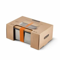 BLACK+BLUM Lunchbox Orange Stalowy Na Kanapke L 19X13,5X7,5 Cm