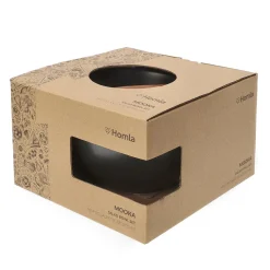 HOMLA Misa Mooka Do Salat Ceramiczna Z Przyborami Czarna 24 Cm