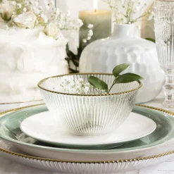 HOMLA Miska Megalo Ze Zlotym Rantem 15X7 Cm